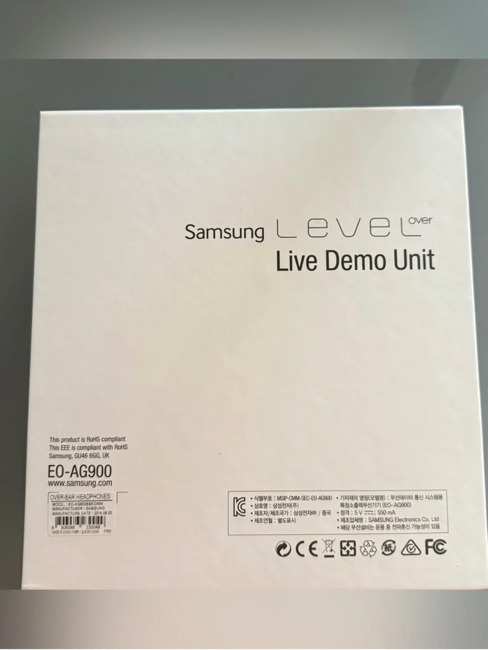 SAMSUNG Level Over EO-AG900 Premium Bluetooth Over Ear Headphone Black OEM